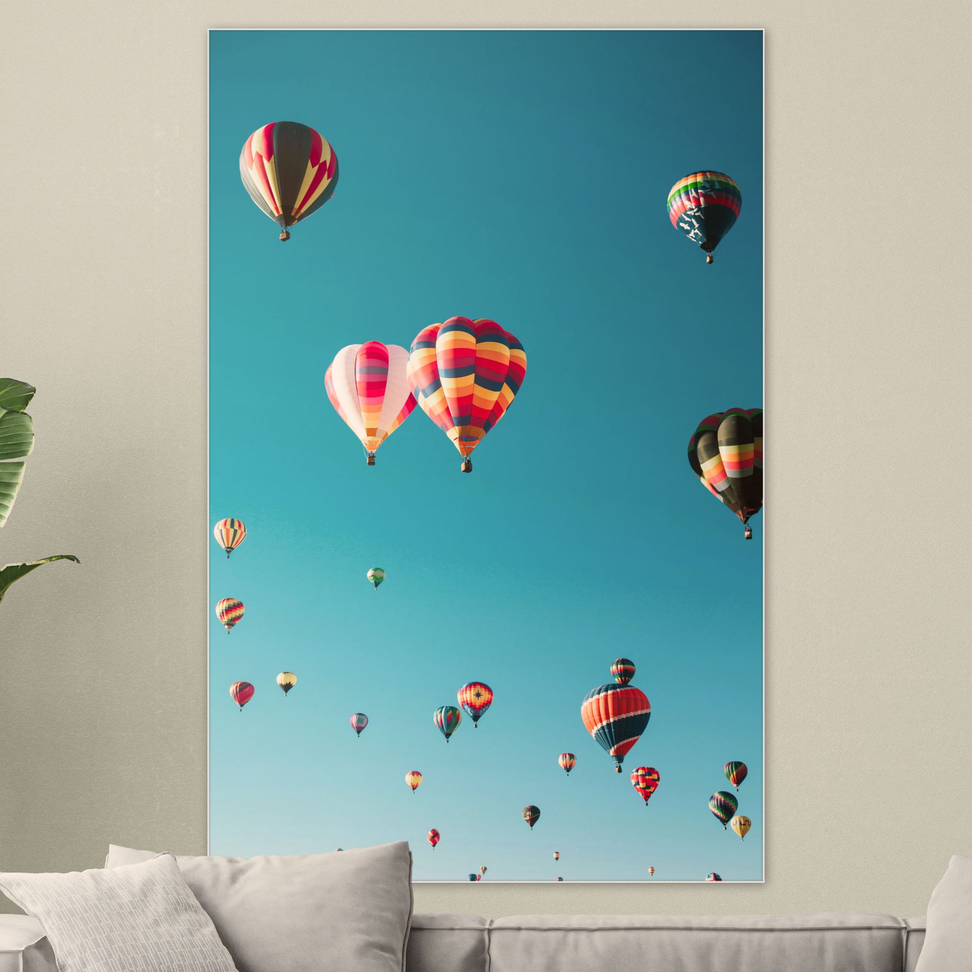Luchtballonnen - Fotografie - Muurstatuur