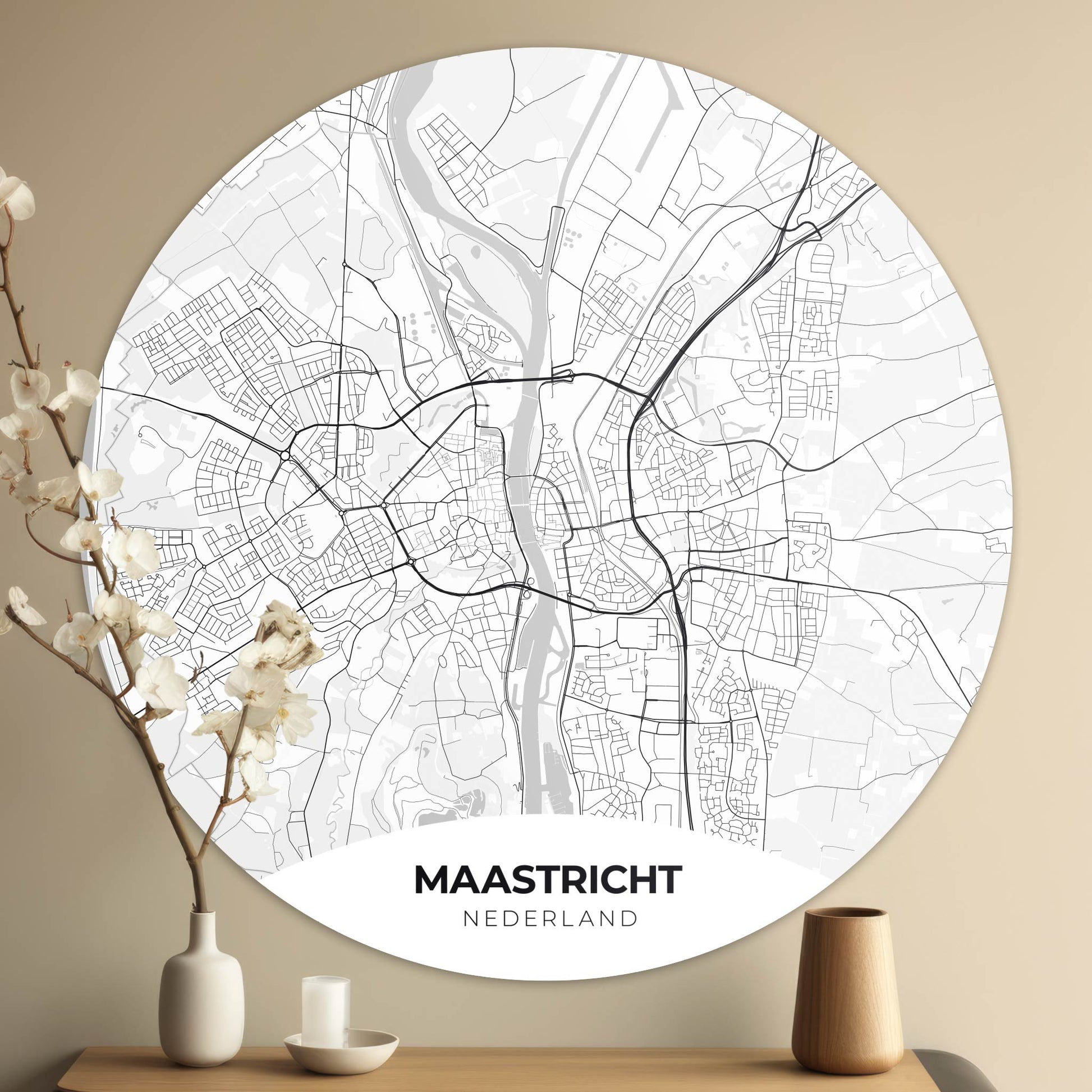 Maastricht - Kaarten - Muurstatuur