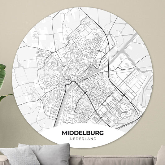 Middelburg - Kaarten - Muurstatuur