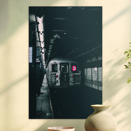 NYC Metro - Fotografie - Muurstatuur