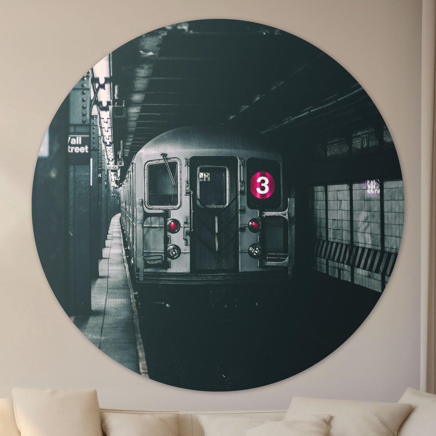 NYC Metro - Fotografie - Muurstatuur