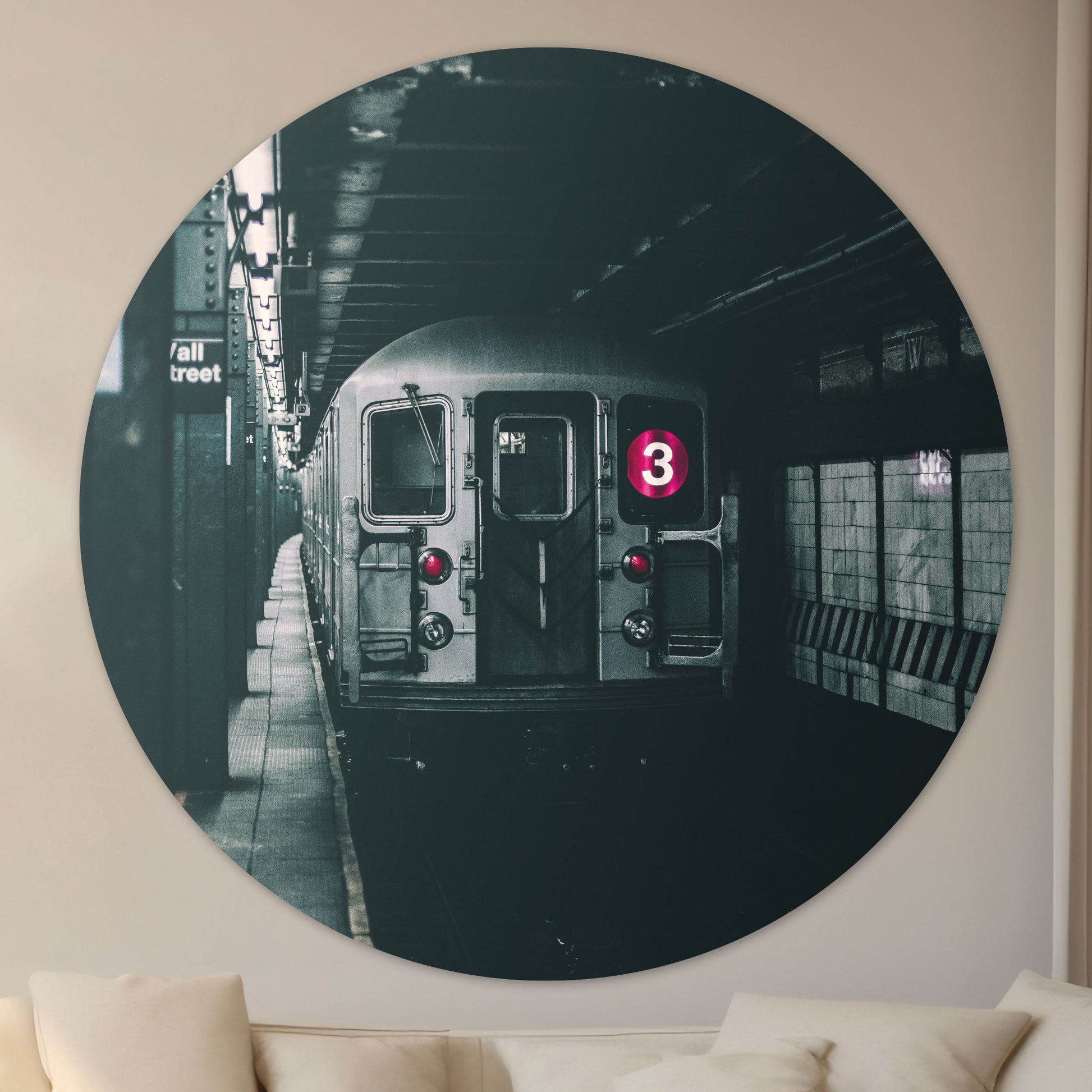 NYC Metro - Fotografie - Muurstatuur