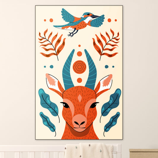 Steenbok - Kinderkamer - Muurstatuur