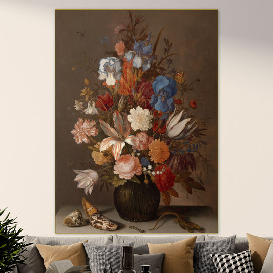 Stilleven met Bloemen V - Stillevens - Muurstatuur