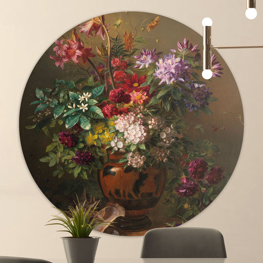 Stilleven met Bloemen in een Griekse Vaas - Stillevens - Muurstatuur