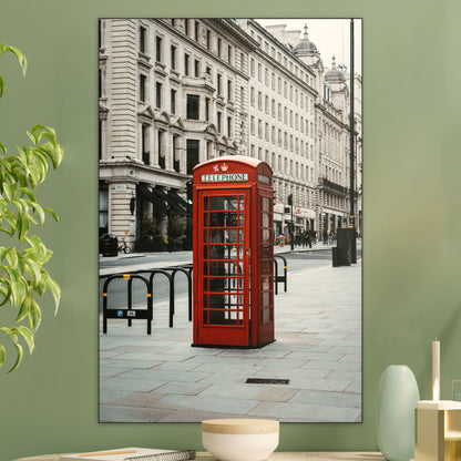 Telefooncel in Londen - Fotografie - Muurstatuur