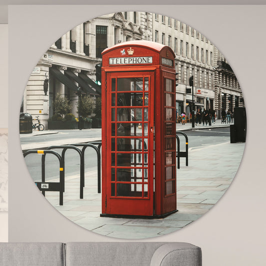 Telefooncel in Londen - Fotografie - Muurstatuur