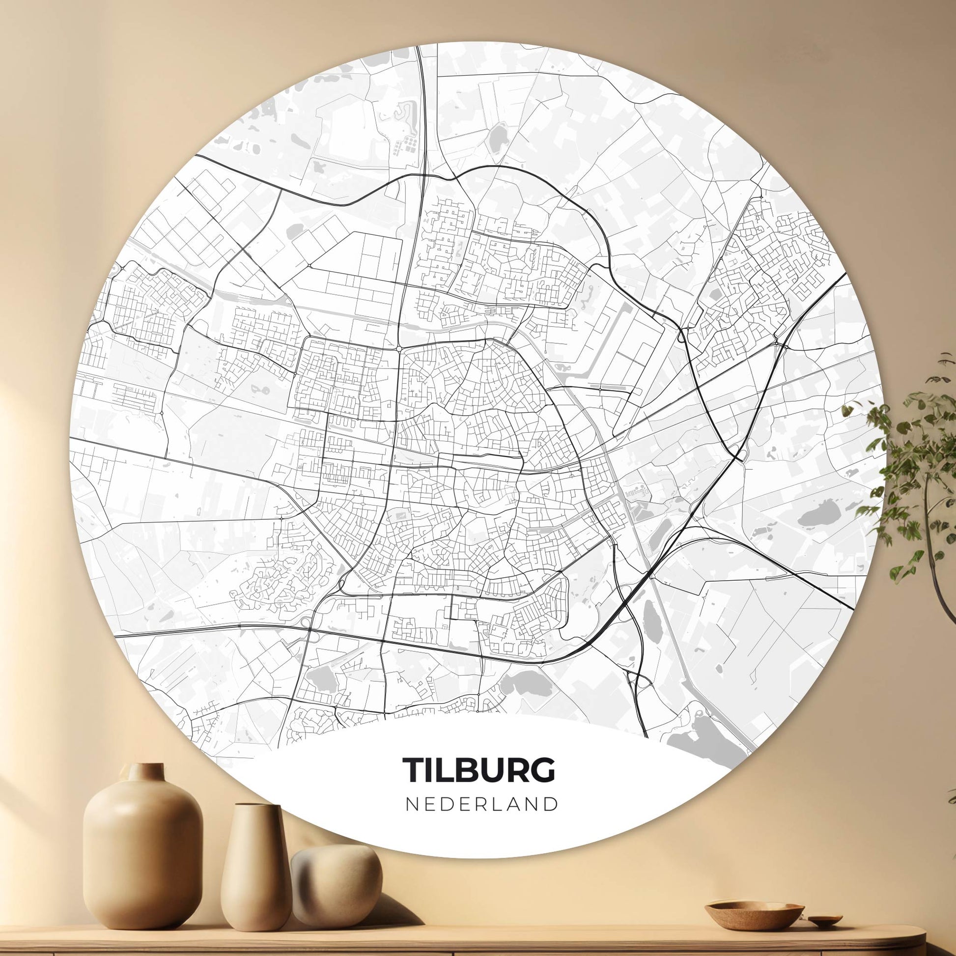 Tilburg - Kaarten - Muurstatuur