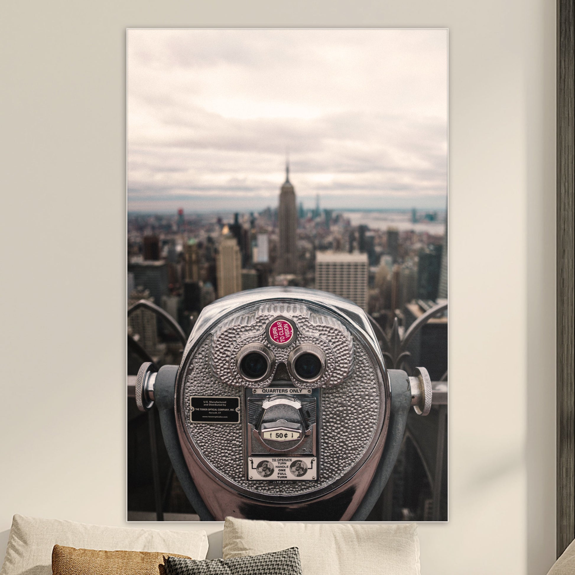 Uitzicht over New York - Fotografie - Muurstatuur