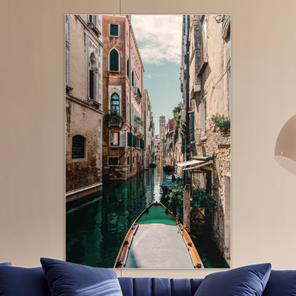 Venitiaans straatje - Fotografie - Muurstatuur