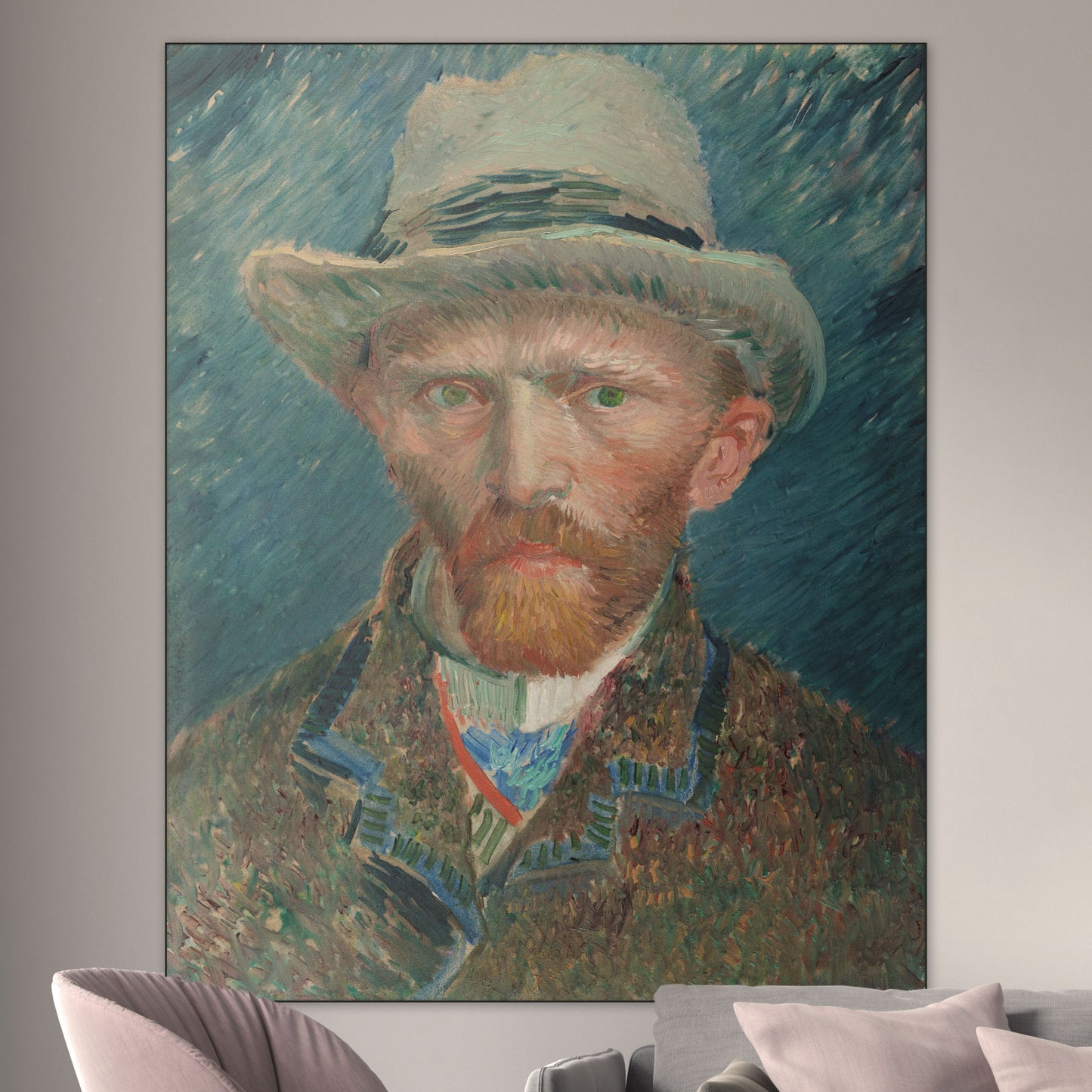 Zelfportret Vincent van Gogh - Meesterwerken - Muurstatuur