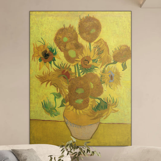 Zonnebloemen - Meesterwerken - Muurstatuur