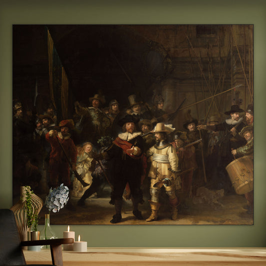 De Nachtwacht - Meesterwerken - Muurstatuur