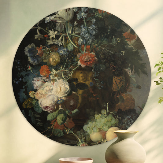 Stilleven met Bloemen en Vruchten II - Stillevens - Muurstatuur