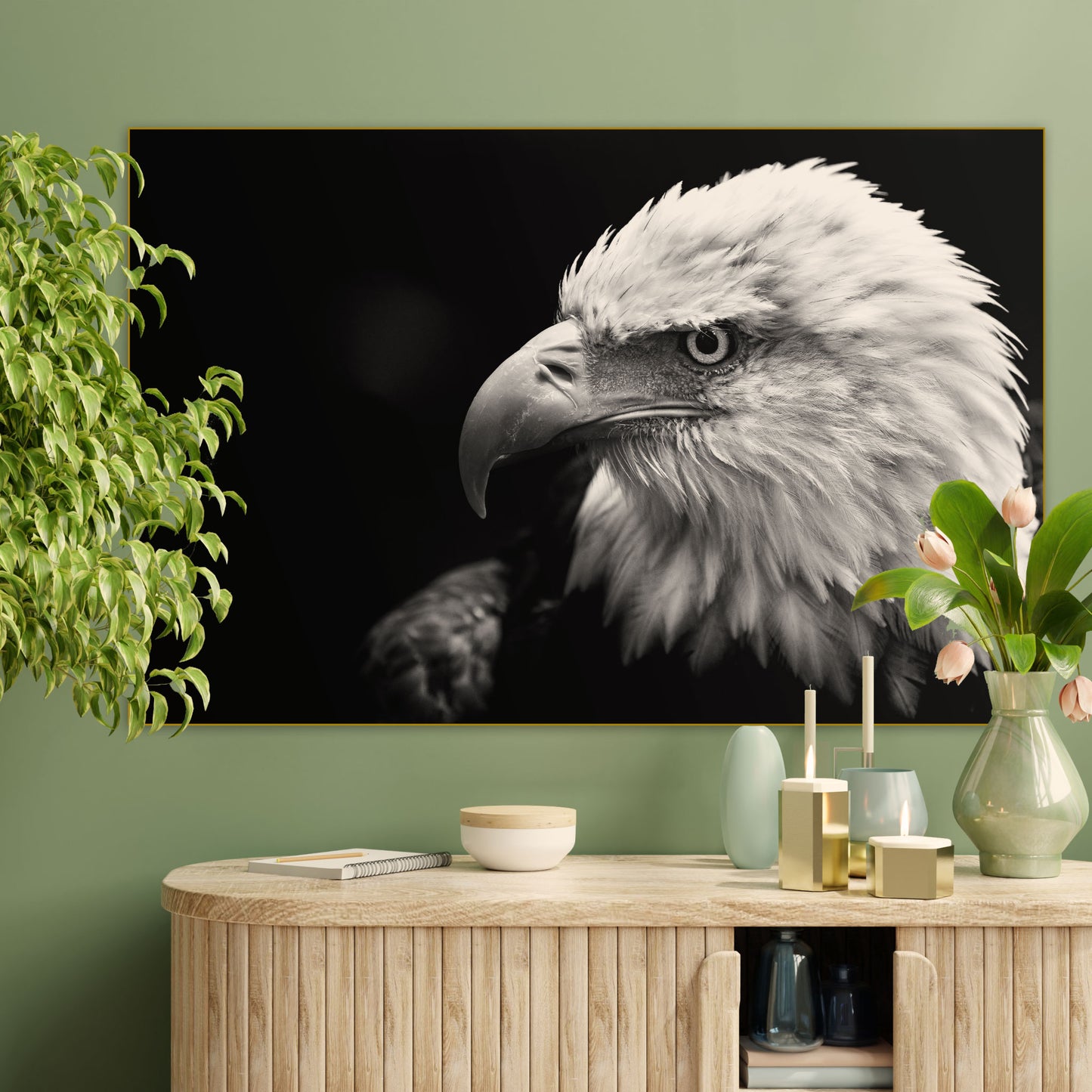 Amerikaanse Arend - Fotografie - Muurstatuur