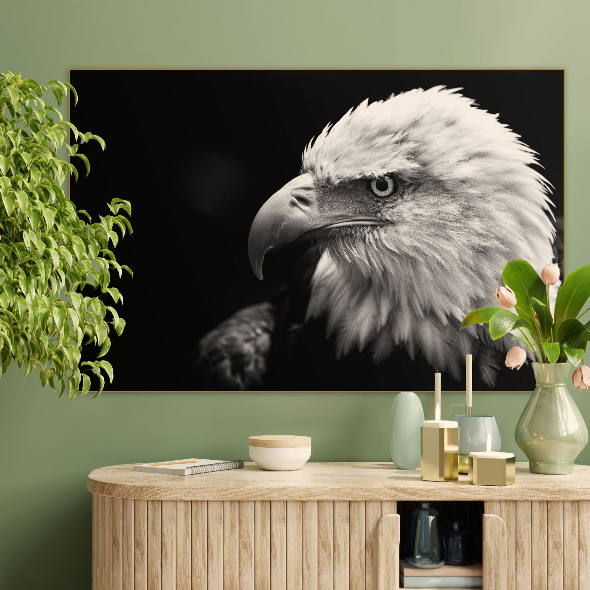 Amerikaanse Arend - Fotografie - Muurstatuur