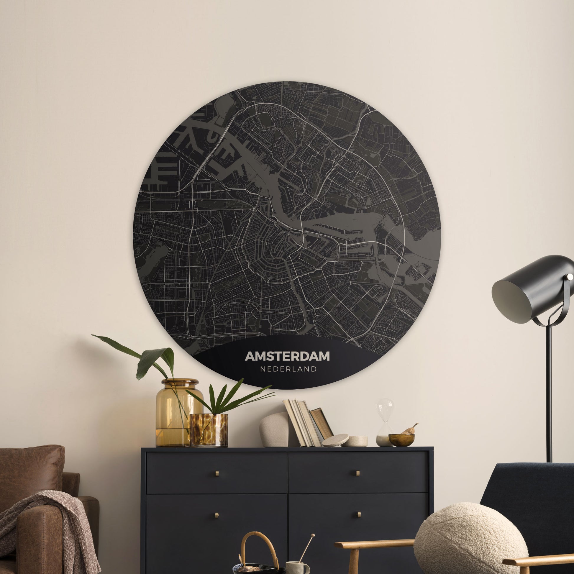 Amsterdam - Kaarten - Muurstatuur