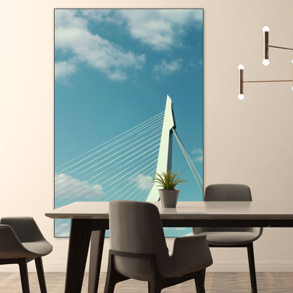 Erasmusbrug Rotterdam - Fotografie - Muurstatuur