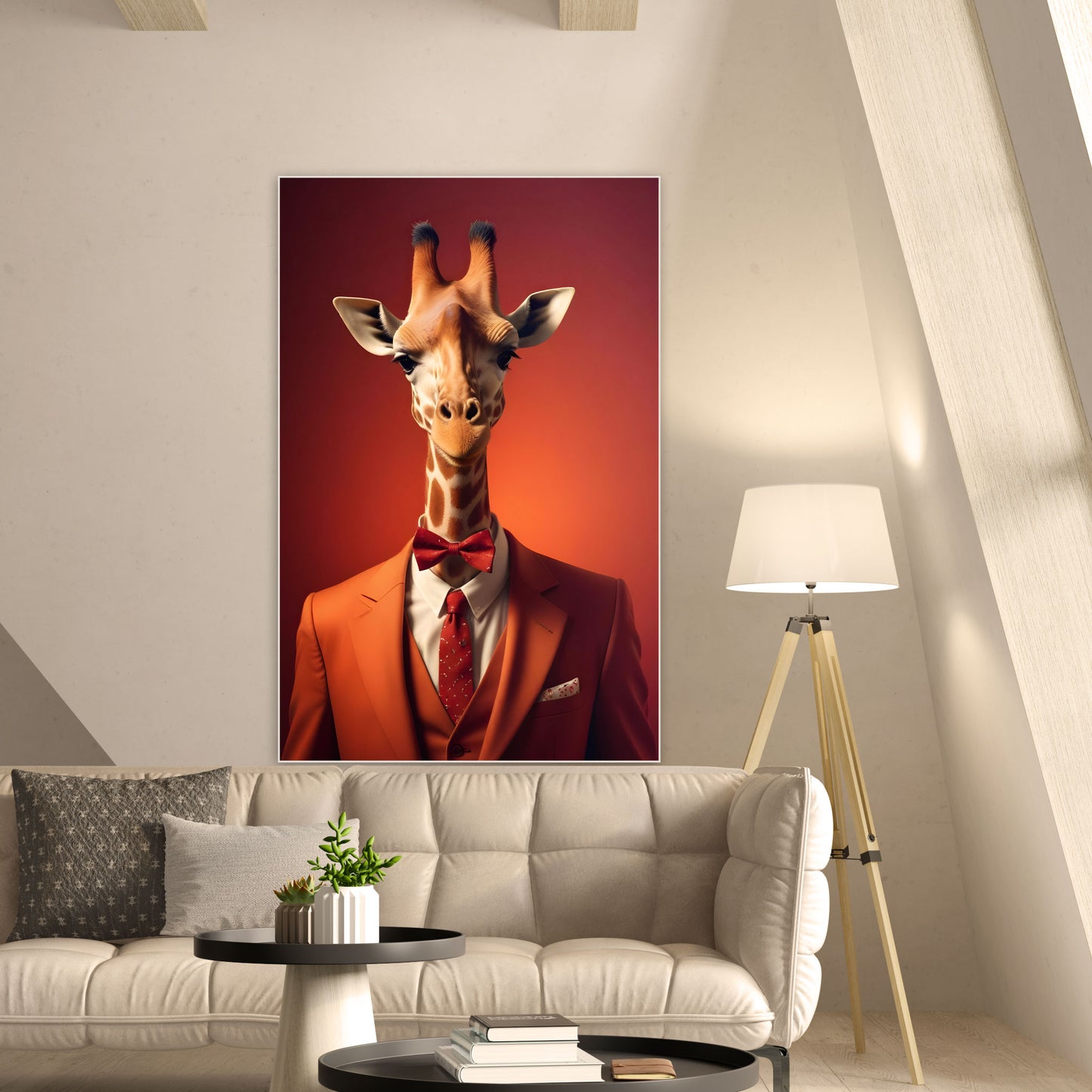 Fancy Giraffe - Limited Editions - Muurstatuur
