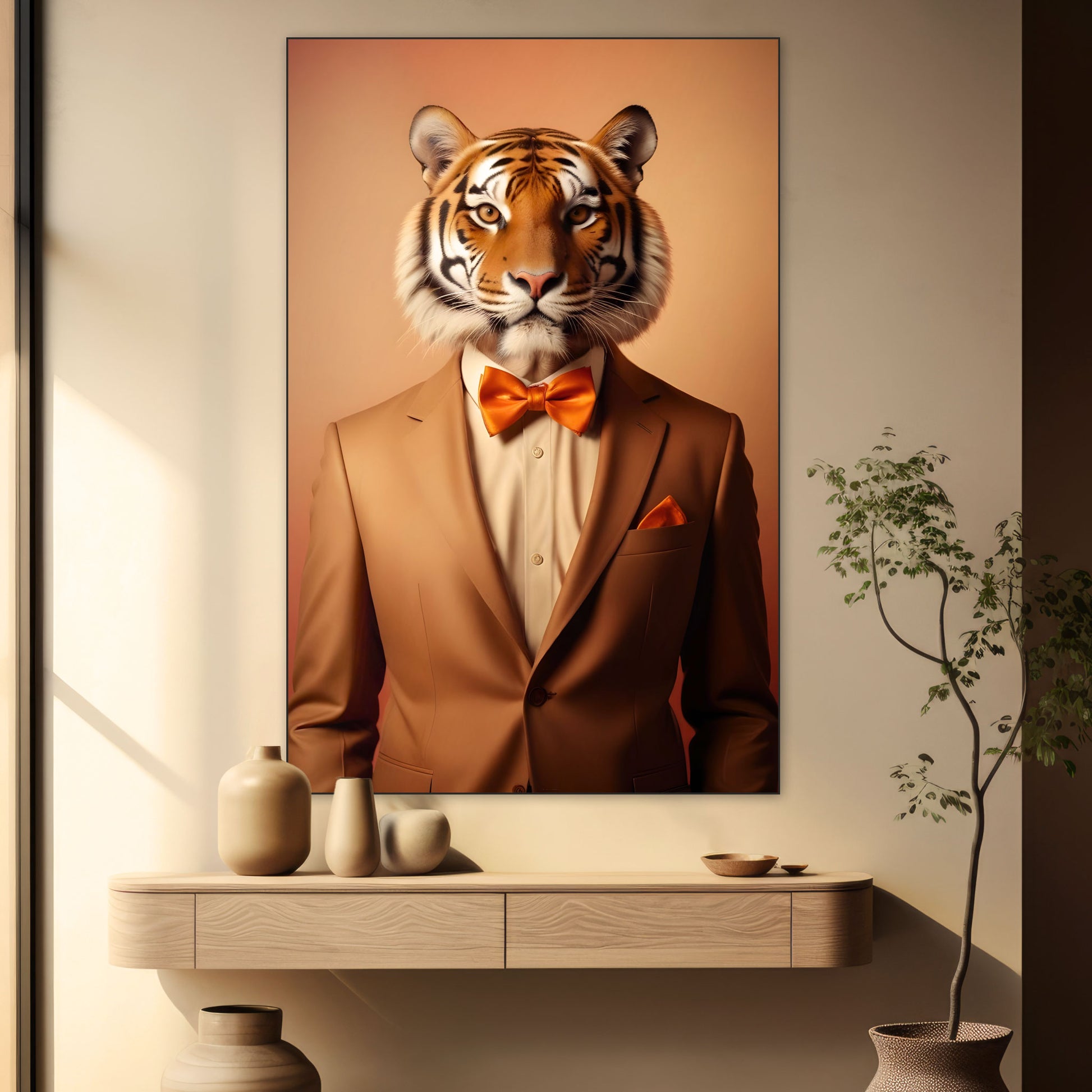 Fancy Tijger - Limited Editions - Muurstatuur