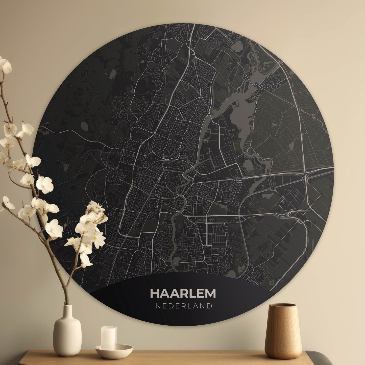 Haarlem - Kaarten - Muurstatuur