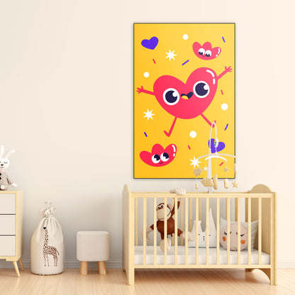 Happy Heart - Kinderkamer - Muurstatuur