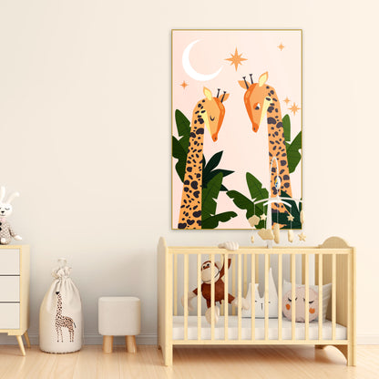 Jungle Giraffen - Kinderkamer - Muurstatuur