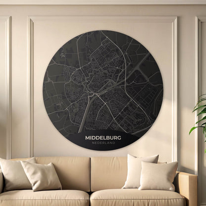 Middelburg - Kaarten - Muurstatuur