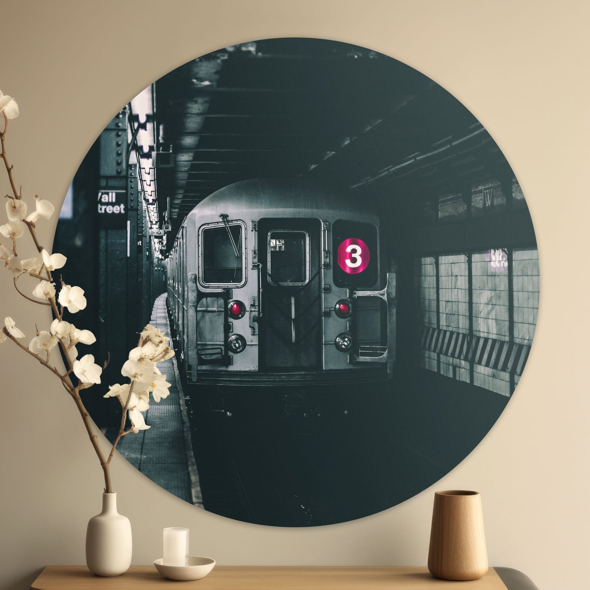 NYC Metro - Fotografie - Muurstatuur