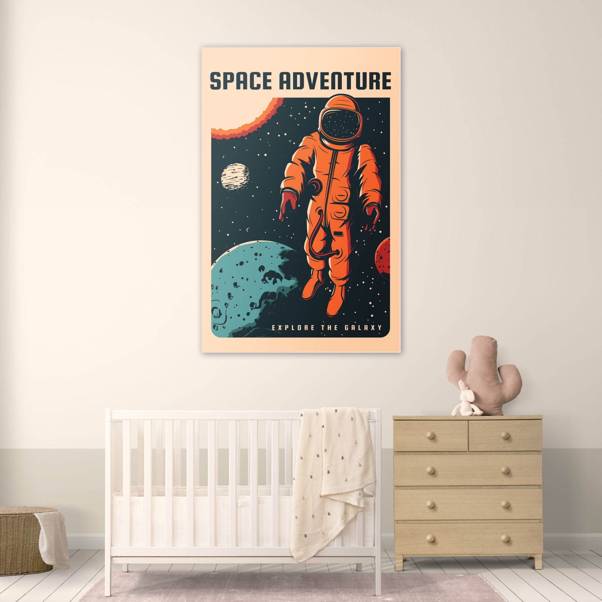 Ruimte Astronaut - Kinderkamer - Muurstatuur