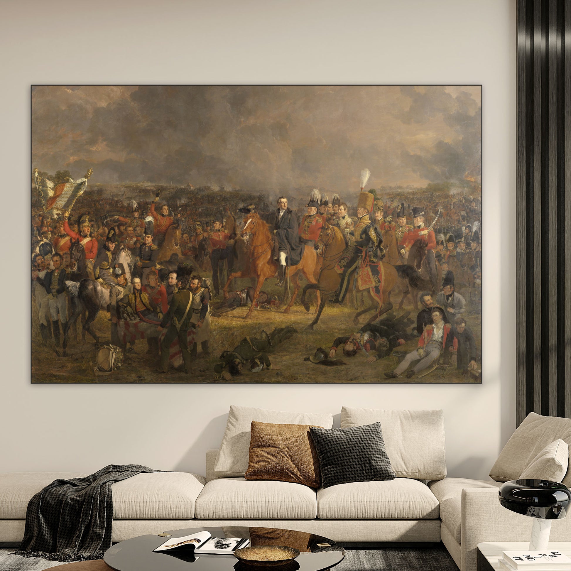 Slag bij Waterloo - Meesterwerken - Muurstatuur
