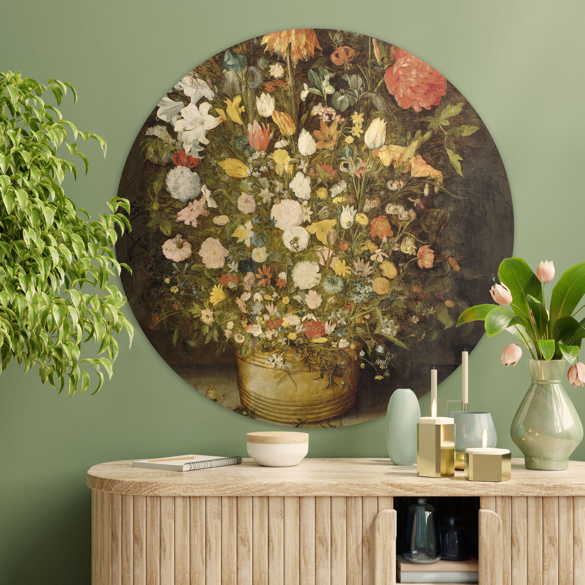 Stilleven met Bloemen II - Stillevens - Muurstatuur