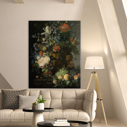 Stilleven met Bloemen en Vruchten II - Stillevens - Muurstatuur