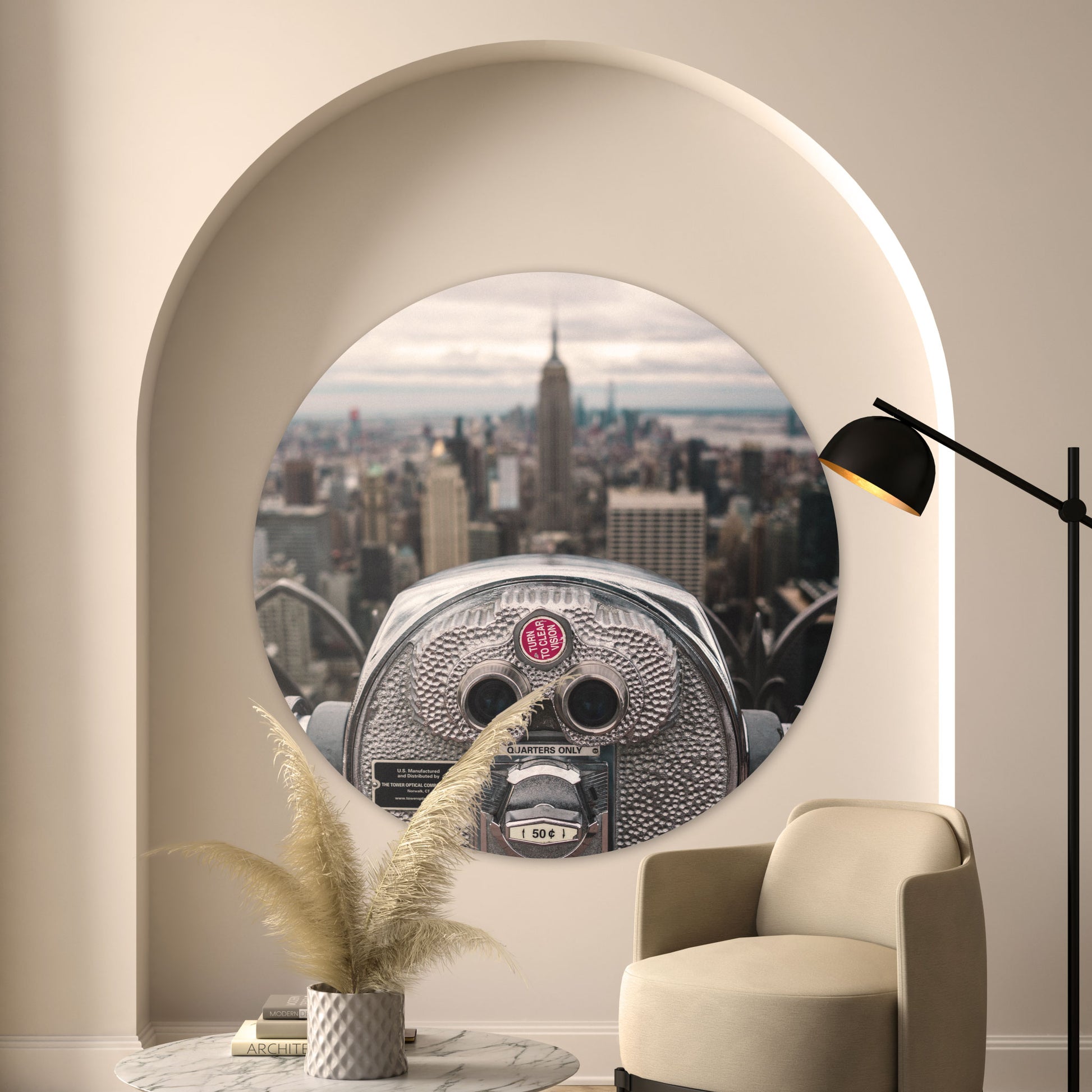 Uitzicht over New York - Fotografie - Muurstatuur