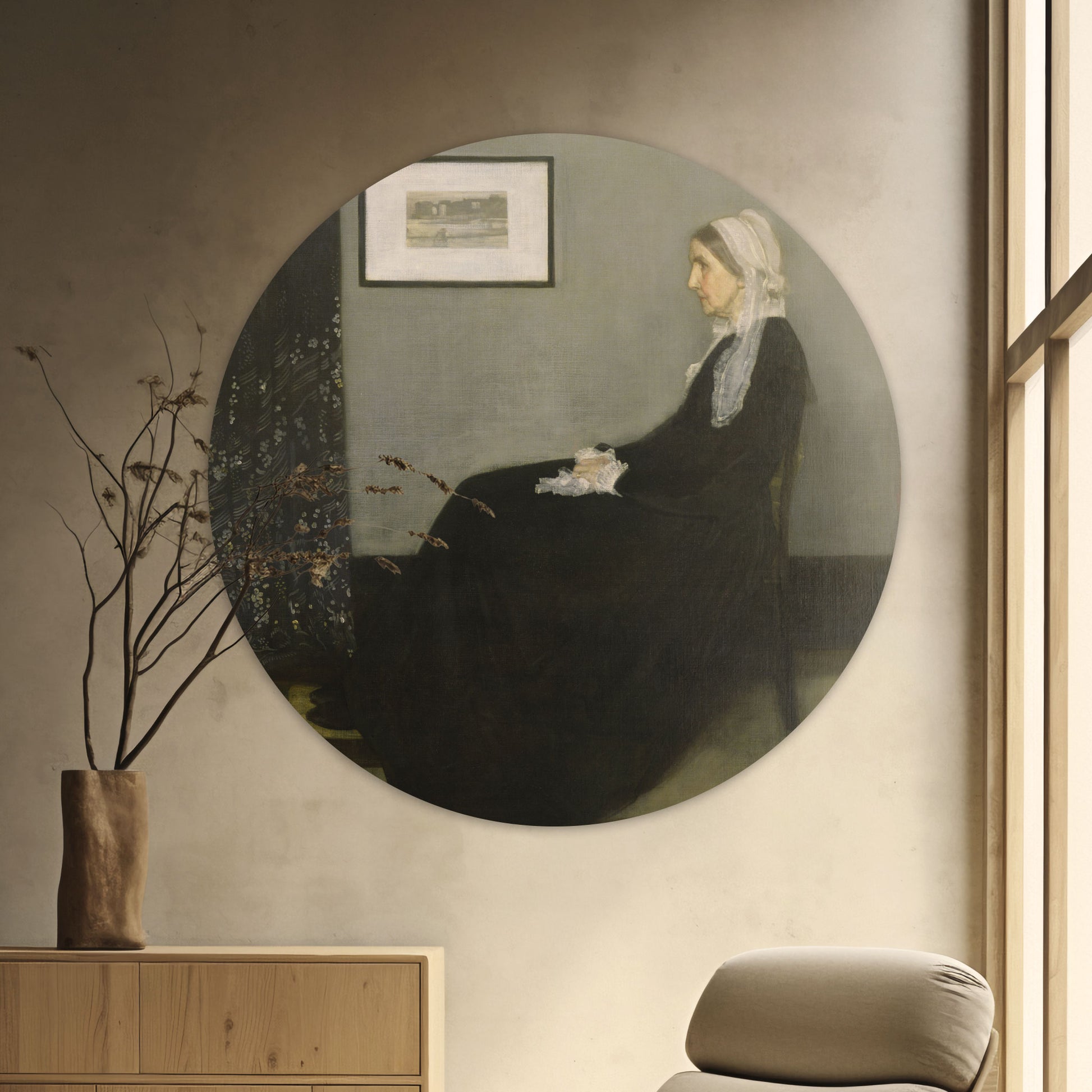 Whistler's Moeder - Meesterwerken - Muurstatuur