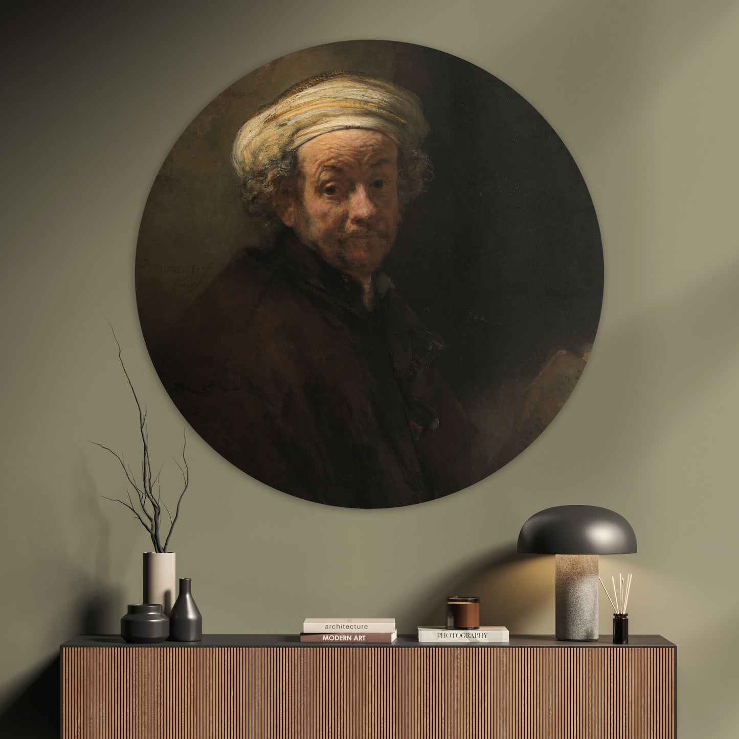 Zelfportret als Apostel Paulus - Meesterwerken - Muurstatuur