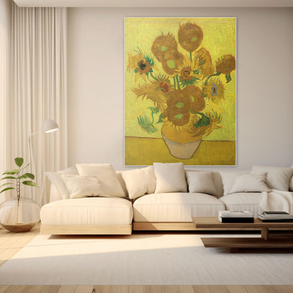 Zonnebloemen - Meesterwerken - Muurstatuur