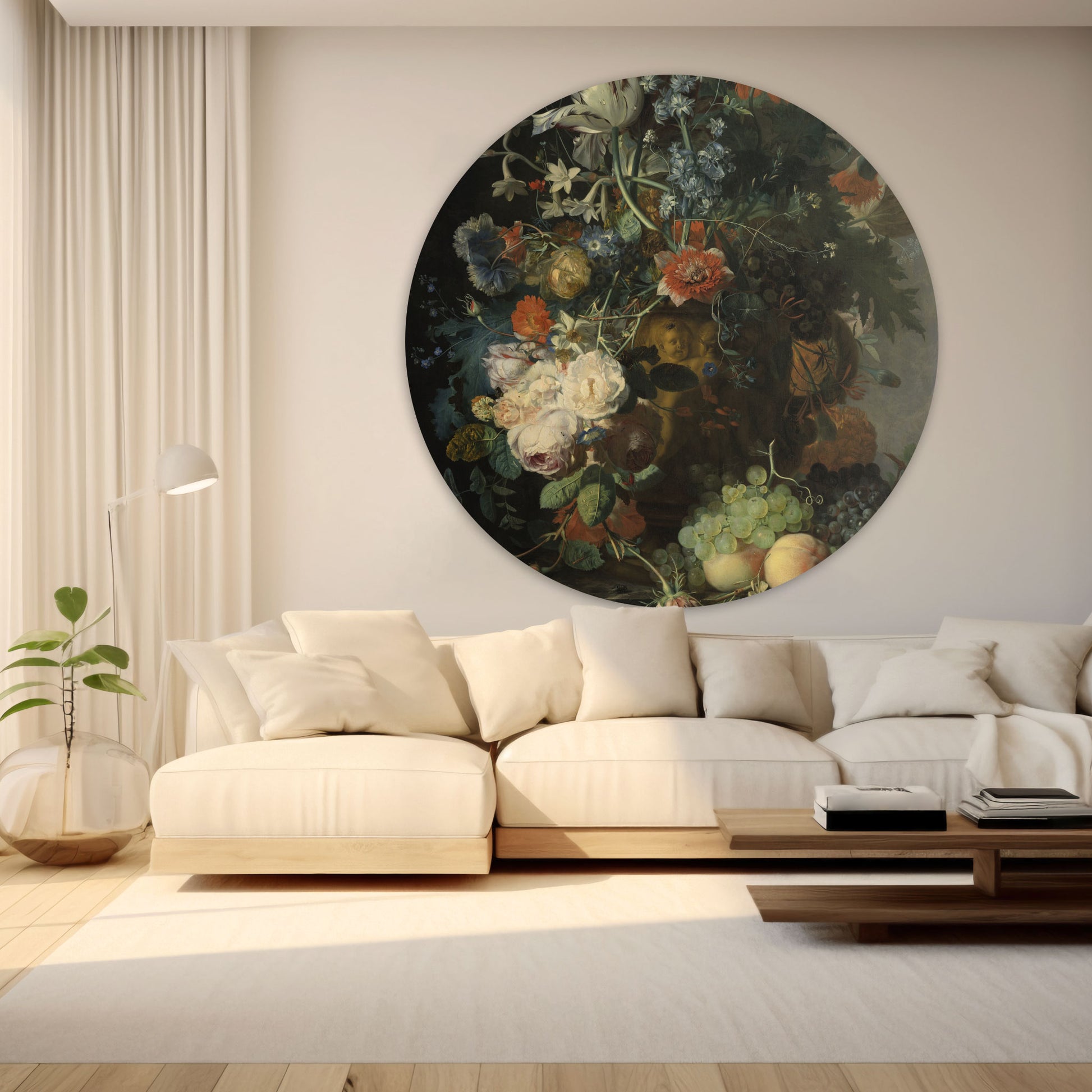 Stilleven met Bloemen en Vruchten II - Stillevens - Muurstatuur