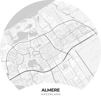 Almere - Kaarten - Muurstatuur