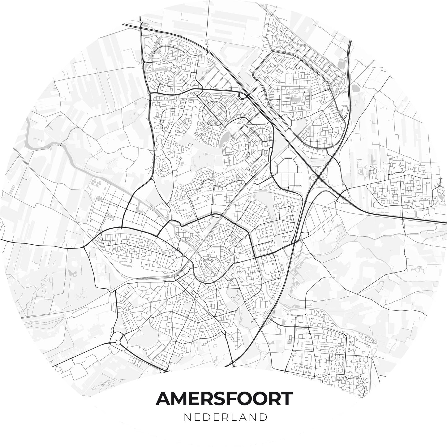 Amersfoort - Kaarten - Muurstatuur