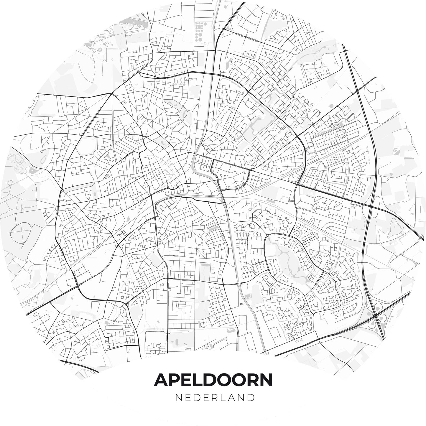 Apeldoorn - Kaarten - Muurstatuur