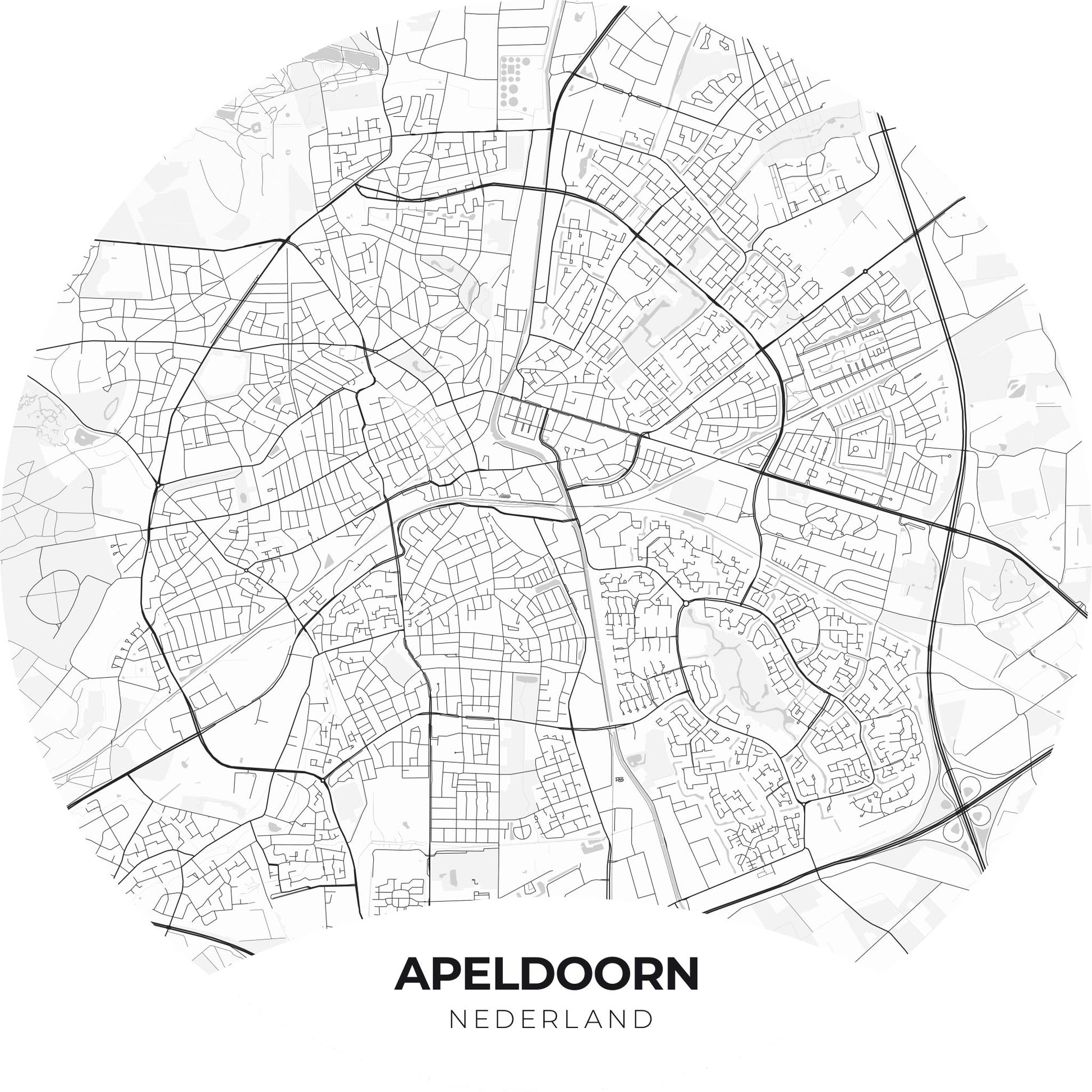 Apeldoorn - Kaarten - Muurstatuur