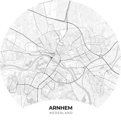 Arnhem - Kaarten - Muurstatuur