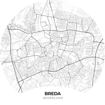 Breda - Kaarten - Muurstatuur