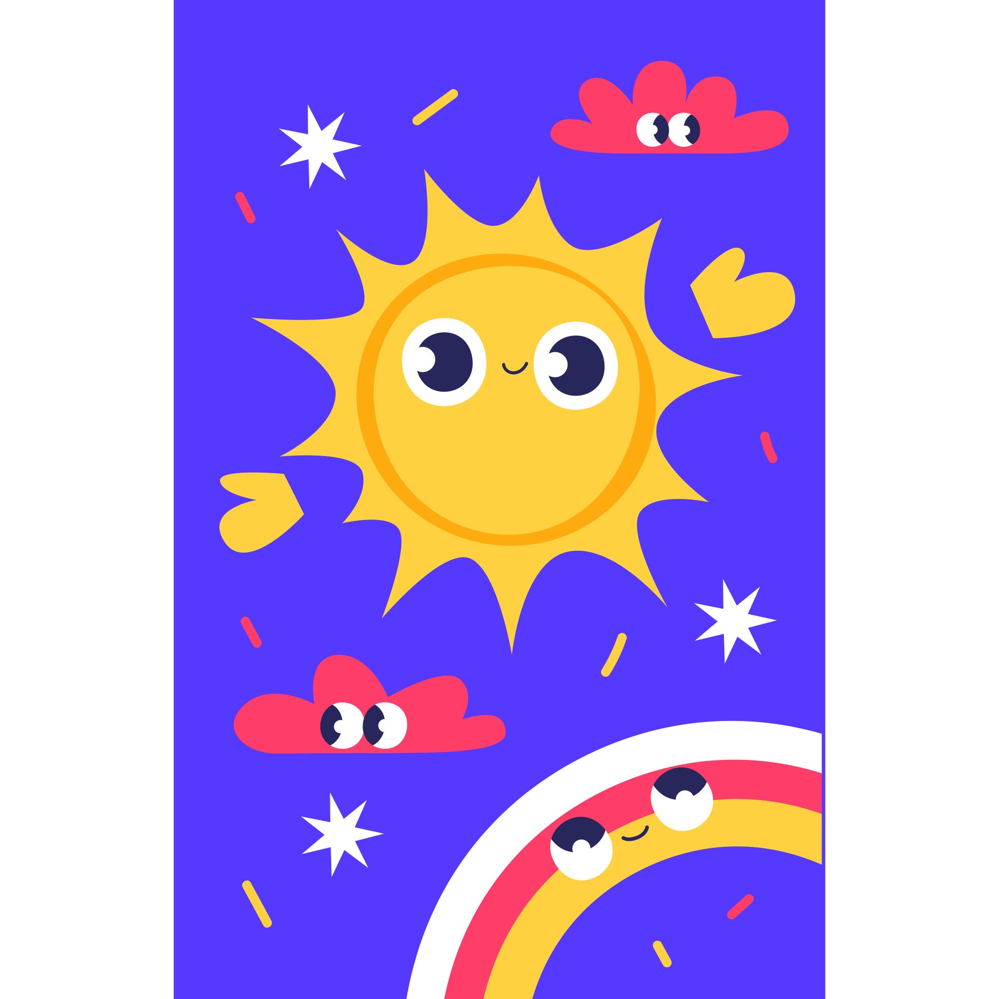 Chilly Sun - Kinderkamer - Muurstatuur