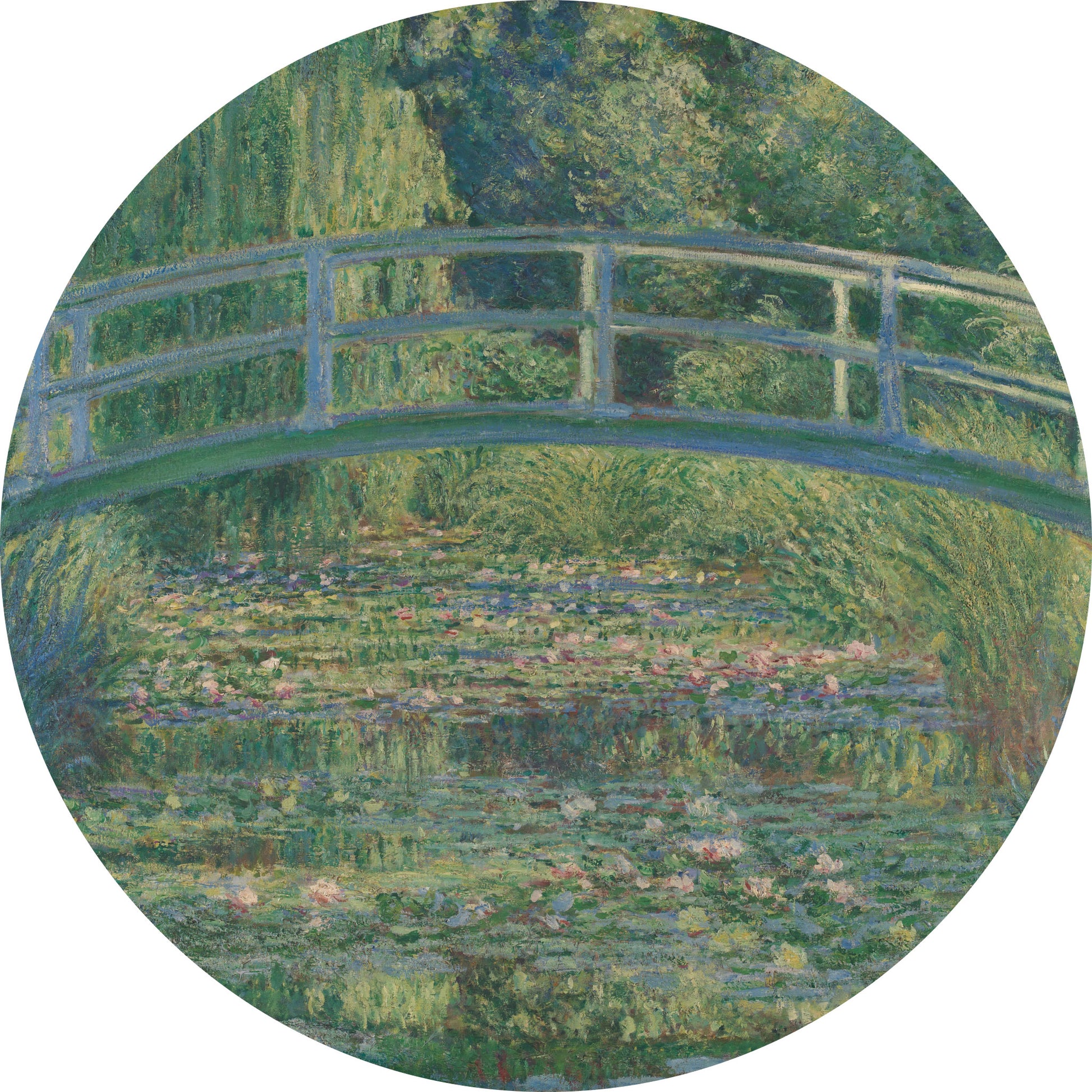De Japanse Brug en de Waterlelies - Meesterwerken - Muurstatuur