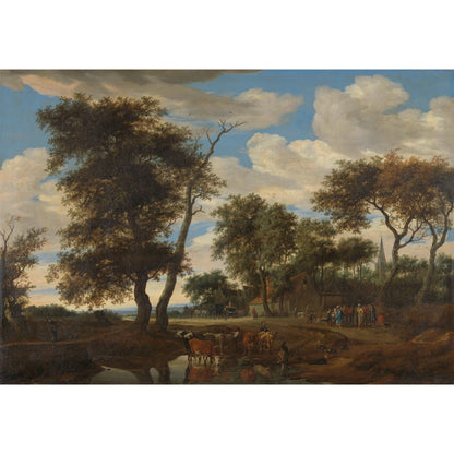 Dorpsgezicht - Meesterwerken - Muurstatuur