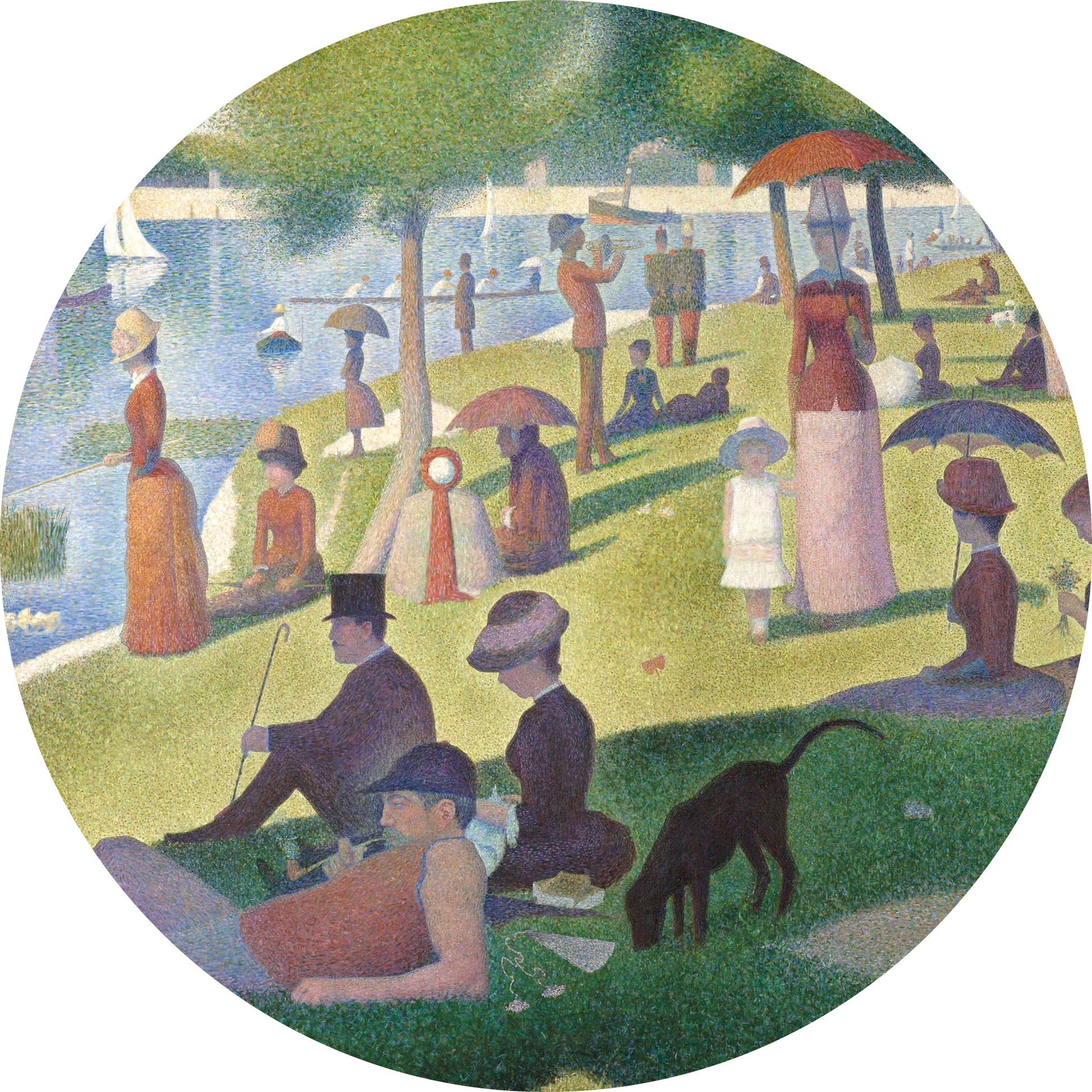 Een Zondag op La Grande Jatte - Meesterwerken - Muurstatuur