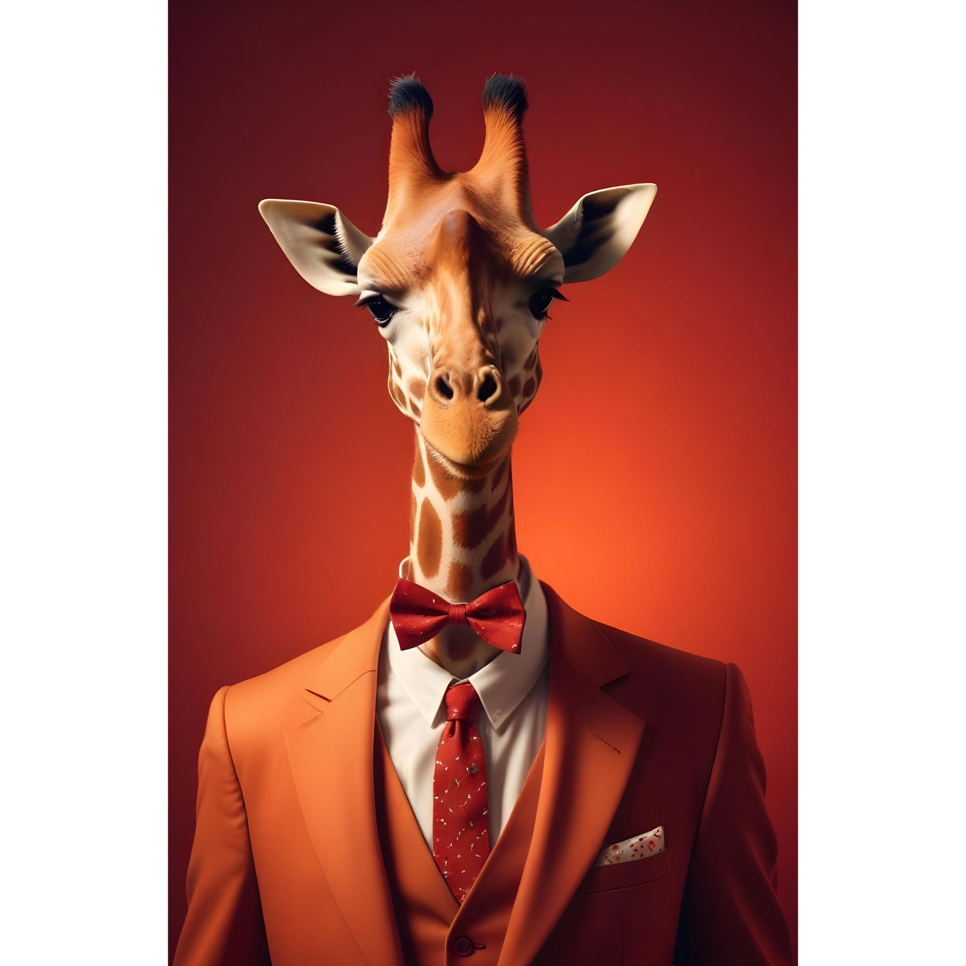 Fancy Giraffe - Limited Editions - Muurstatuur