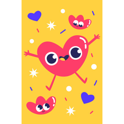 Happy Heart - Kinderkamer - Muurstatuur